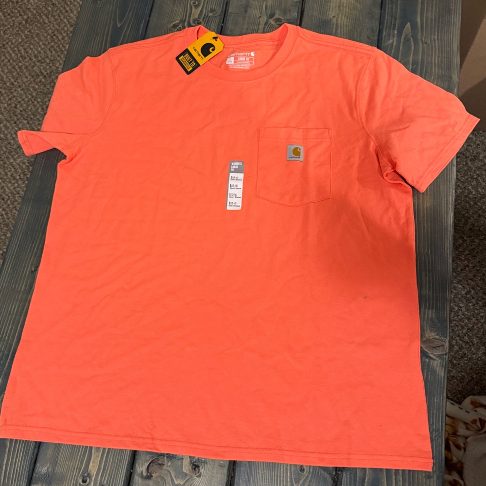 Carhartt Women’s Size L Neon Loose Fit T-shirt New With Tags!
